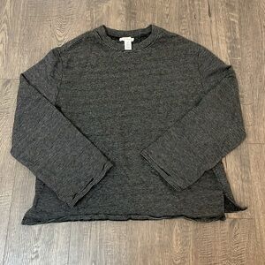 Anthropologie Daily Ritual Striped Crew Neck Terry Sweater